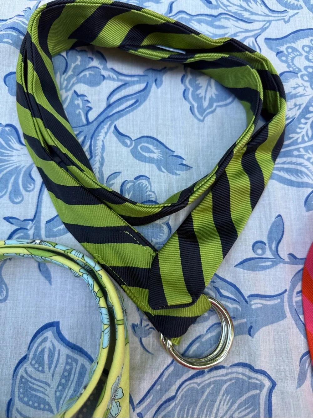 Lot Of 3 J Crew Cloth Printed Belts Womens M/L Colorful - Picture 6 of 10